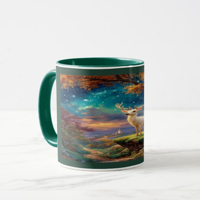 Taza Enchanted White Stag Magical Forest Mug (Anverso izquierdo)