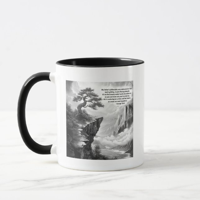 Taza Encontrar belleza en perseverancia Mug (Izquierda)