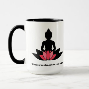 Taza "Encuentra tu centro, enciende tu espíritu". AMANT