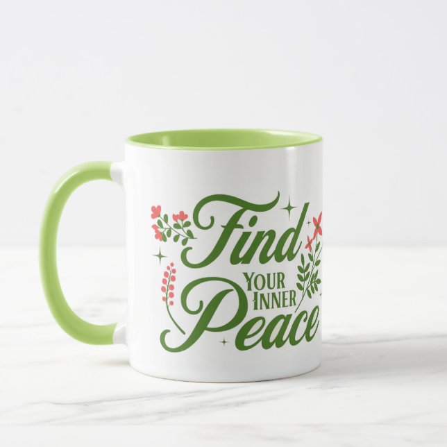 Taza Encuentra tu paz interior | Coffee Mug | (Izquierda)