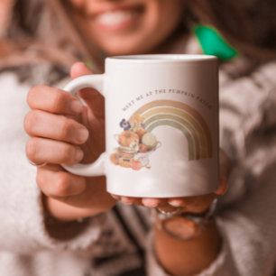 Taza Encuéntrame En La Calabacera Arcoíris de Otoño