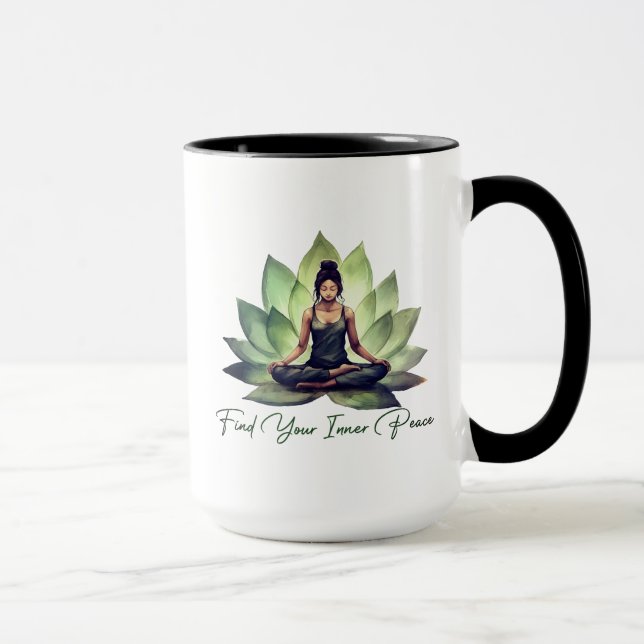Taza Encuentre su paz interior (Derecha)