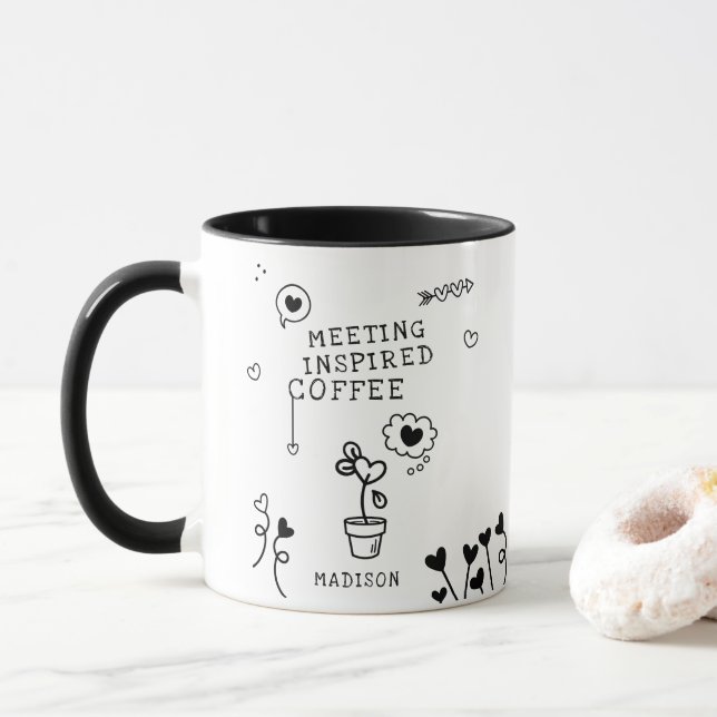 Taza Encuentro inspirado en el café Gracioso Girly Pers (Con donut)