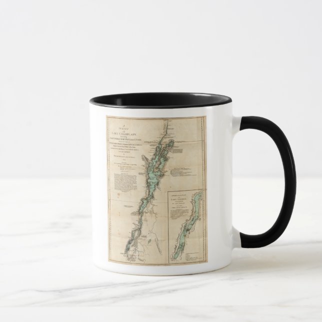 Taza Encuesta sobre el lago Champlain (Derecha)