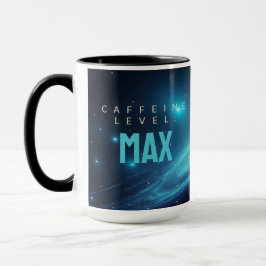 Taza Energía Cósmica Abstracta de Neón del Espacio Prof