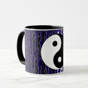 Taza Energía Zen Tranquilidad Azul Yin Yang