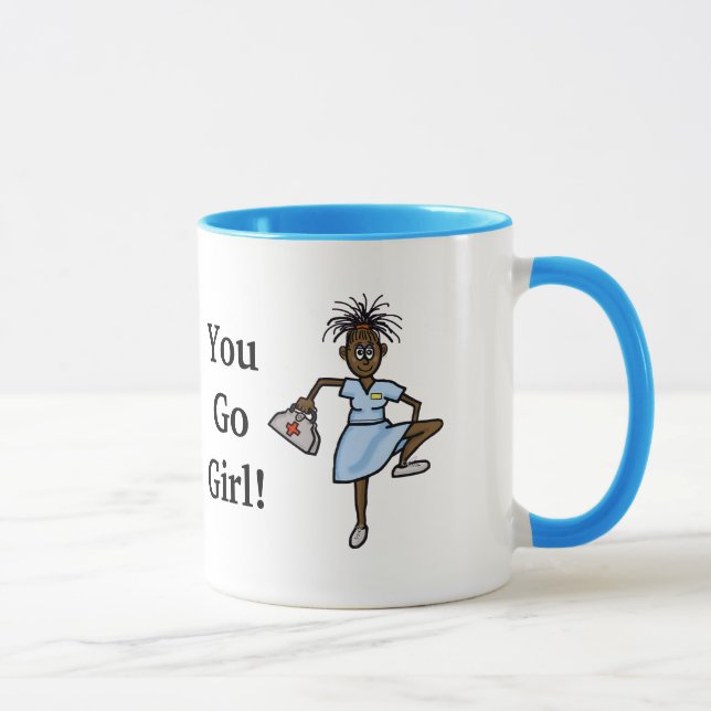 Taza Enfermera afroamericana (Derecha)