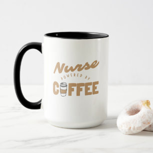 Taza Enfermera Alimentada Por Coffee Funny