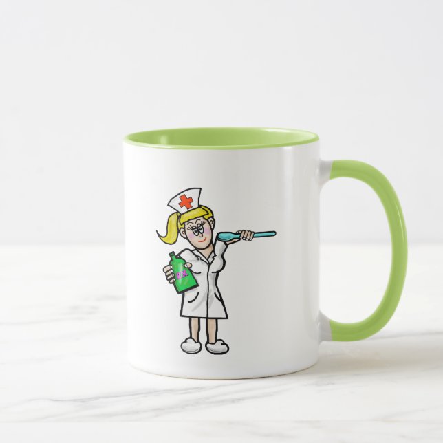 Taza Enfermera Con Cuchara Grande Y Mug De Medicina Líq (Derecha)