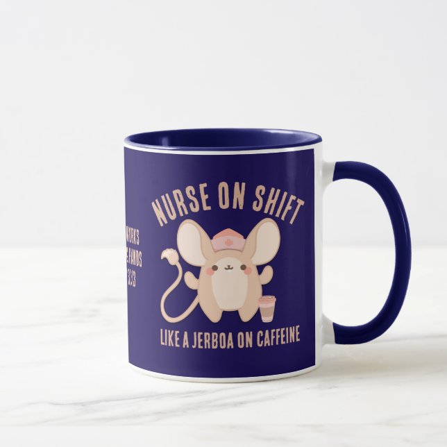 Taza ENFERMERA CORTA EN CAMBIO Café Jerboa (Derecha)