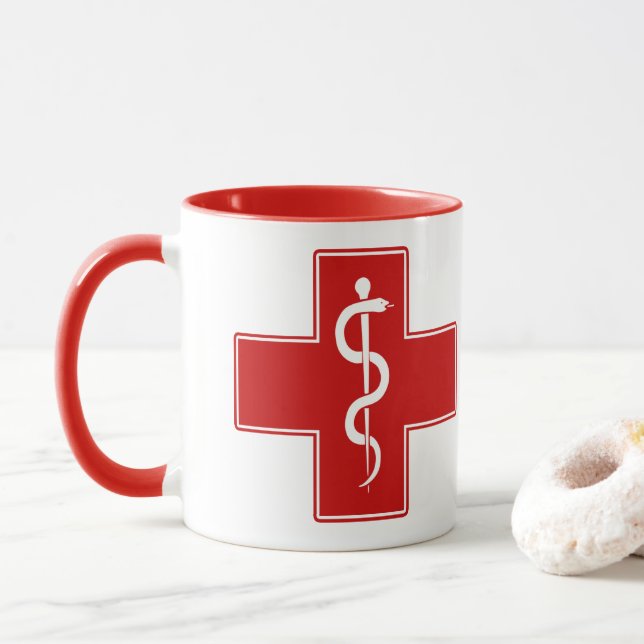 Taza Enfermera de Asclepius (Con donut)
