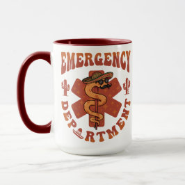 Taza Enfermera de la Fiesta del Departamento de Emergen