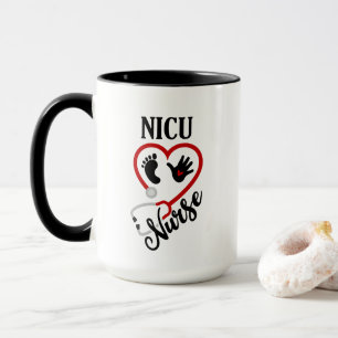 Taza Enfermera de la NICU lindo añadir monograma
