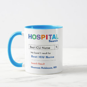 Taza Enfermera de la UCI del hospital Personalizado Gra