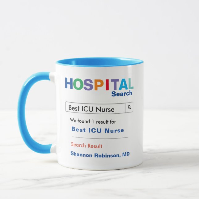Taza Enfermera de la UCI del hospital Personalizado Gra (Izquierda)