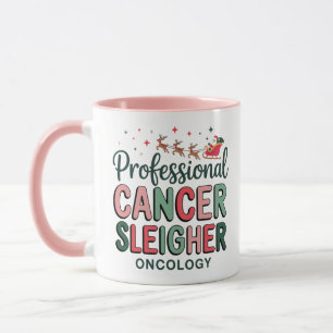 Taza Enfermera de oncología Navidad Cáncer Quimioterapi