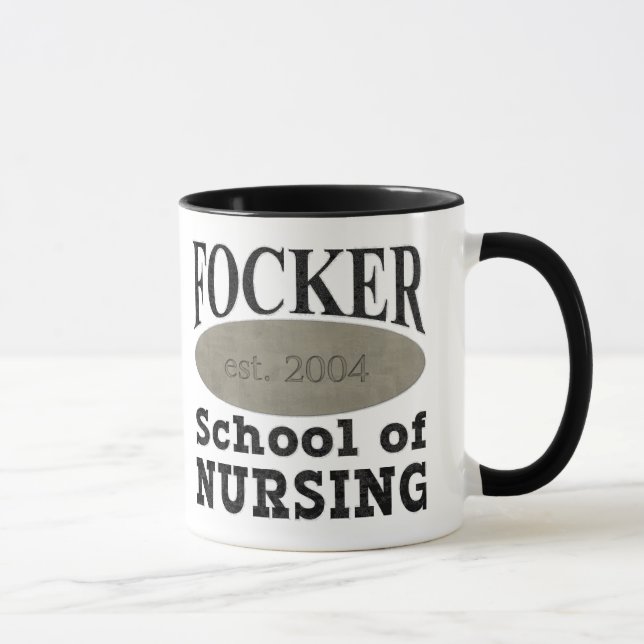 Taza Enfermera divertida de la escuela de enfermería de (Derecha)