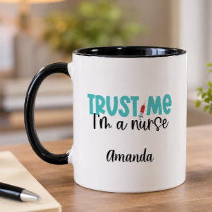 Taza Enfermera Divertida Personalizada Confía En Mí
