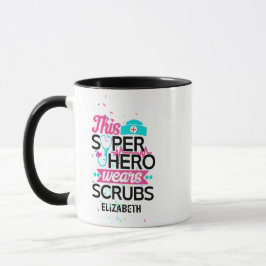 Taza Enfermera - Esta superheroína usa escudos - Añadir