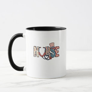 Taza Enfermera estadounidense 4 de julio: Enfermeras de