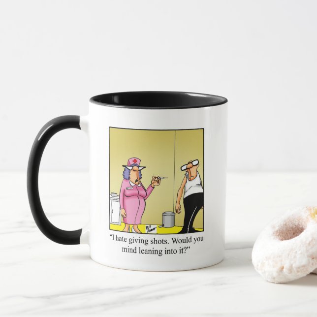 Taza Enfermera/Humor médico personalizable Café Mug (Con donut)