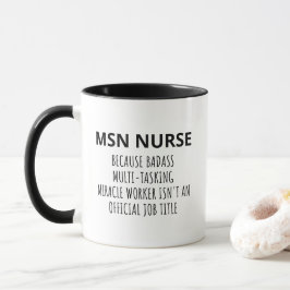 Taza Enfermera MSN divertida