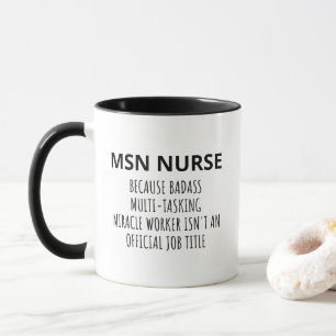 Taza Enfermera MSN divertida