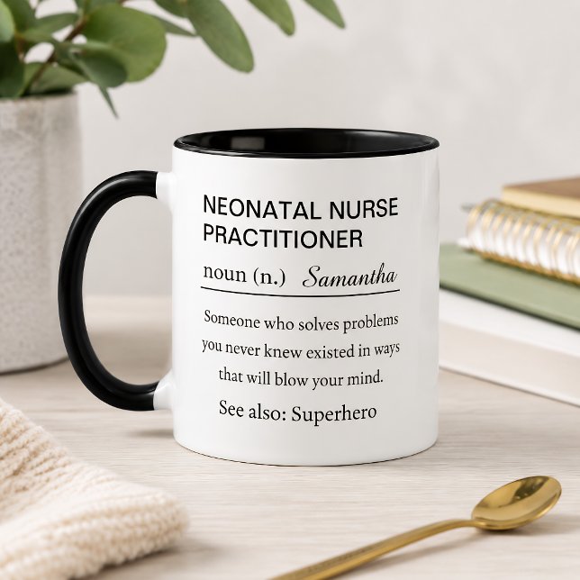 Taza Enfermera Neonatal Personalizada Practicante (Subido por el creador)