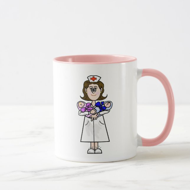 Taza Enfermera Pediátrica Personalizar De Mug Con Nombr (Derecha)
