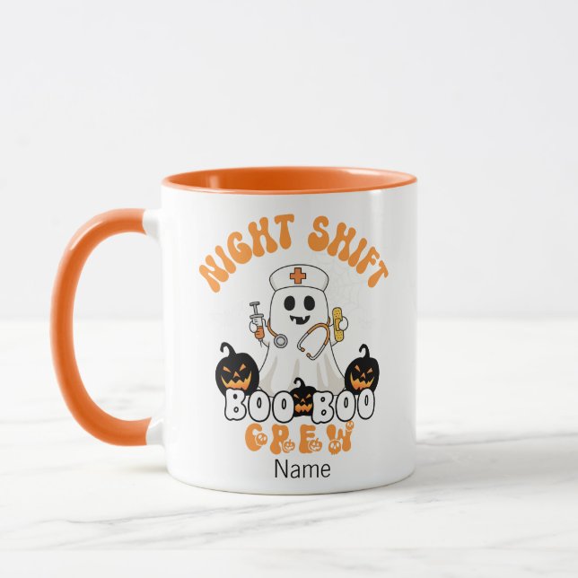 Taza Enfermera personalizada de Halloween - Equipo de B (Izquierda)