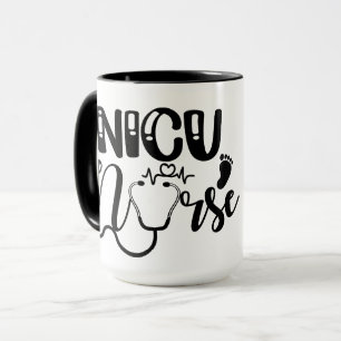 Taza Enfermera personalizada de la NICU (enfermera rubi