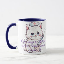Enfermera Personalizada Gatito lo Suficientemente