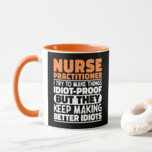 Taza Enfermera Practicante I Intento Hacer Las Cosas Di