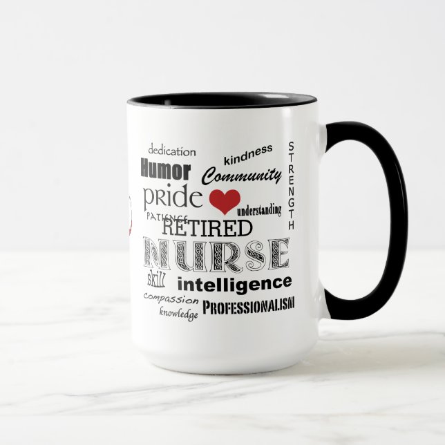 Taza Enfermera Pride-Attributes/RETIRED+Estetoscopio (Derecha)