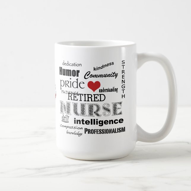 Taza Enfermera Pride-Attributes/RETIRED+Estetoscopio (Derecha)