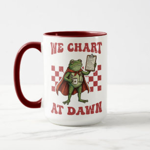 Taza Enfermera Rana Divertida Cartelamos Al Amanecer Hu