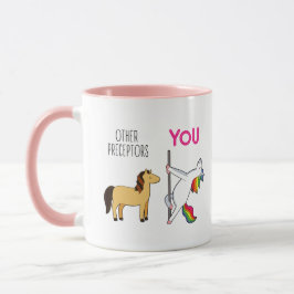 Taza Enfermera Receptor Gracioso Café Unicornio