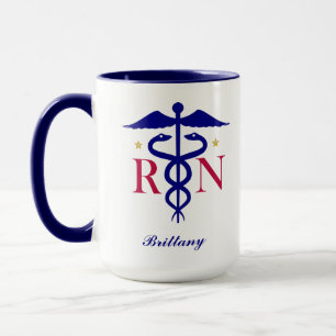Taza Enfermera Registrada (Personalízalo)