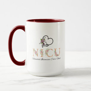 Taza Enfermero Floral NICU