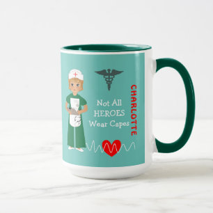 Taza Enfermero Hospitalario Personalizado Gracias Aprec