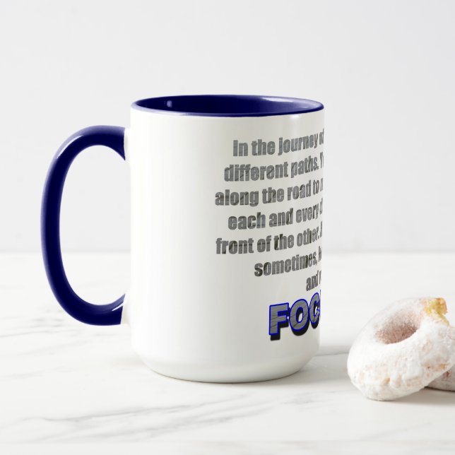 Taza Enfoque hacia adelante (Con donut)
