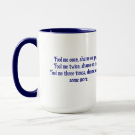 Taza ENGÁÑAME UNA VEZ por Jeff Willis Art
