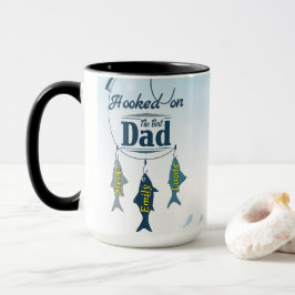 Taza Enganchado al Mejor Papá | Padre Pescador Personal