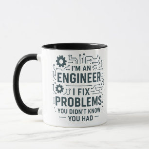 Taza "Engineering Blueprint Mug - Diseño geométrico par
