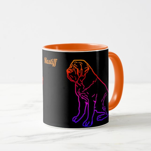 Taza English Mastiff Neon englische Dogge (Anverso derecho)