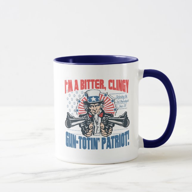 Taza Engranaje Arma-Toting amargo, ceñido del tío Sam (Derecha)