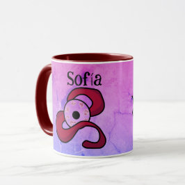 Taza Enigmático personalizado con ojos entrelazados
