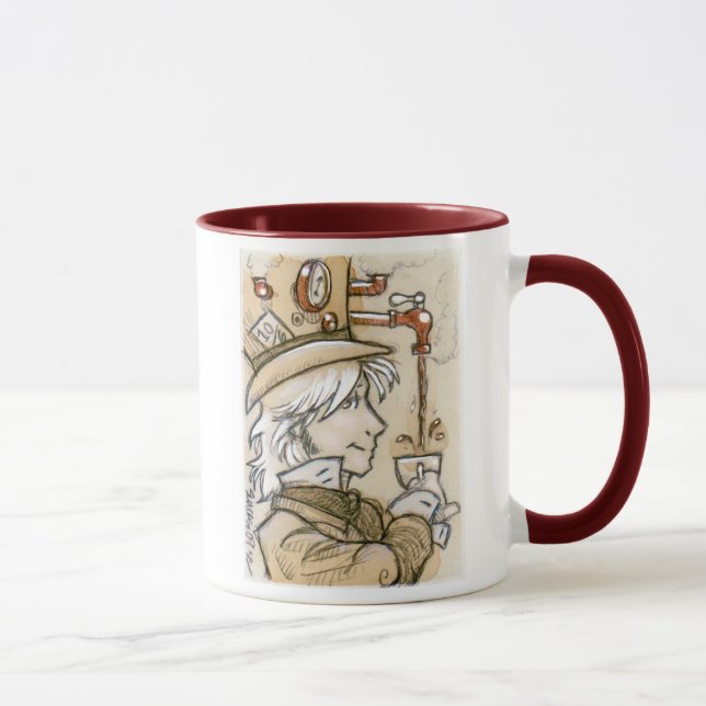 Taza enojada del sombrerero de Steampunk (Derecha)