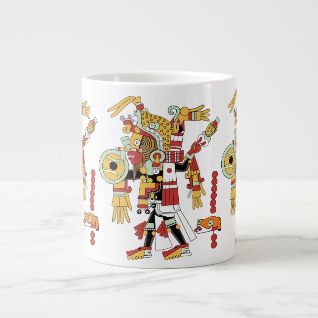 Taza enorme con el Shaman del inca (Frente)