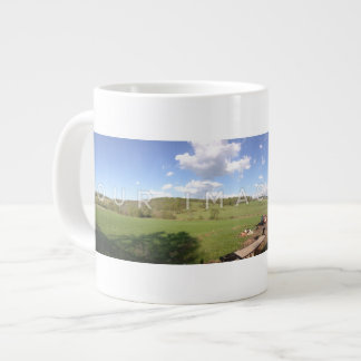 Taza enorme de encargo de la foto panorámica de